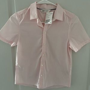 NWT BOYS STRIPED BUTTON UP SHIRT